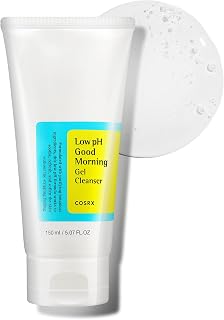 COSRX Low pH Good Morning Gel Cleanser with BHA & Tea Tree Oil - Gentle Daily Face Wash for Sensitive Skin, 5.07 fl oz