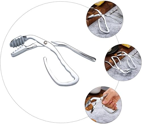 Miniatura 9 de Clip de tazón de aleación de zinc, levantador de platos multifunción, abridor de nuez, accesorio de cocina para manejo seguro de platos calientes,