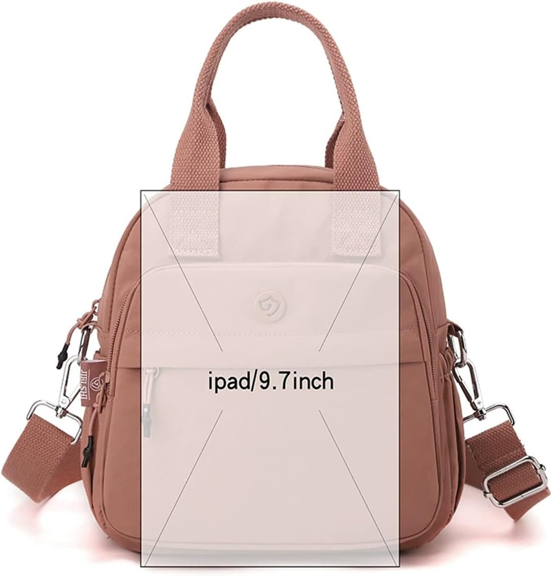 Casual 10.2 Inch Mini Backpack Nylon Lightweight Durable Adjustable Shoulder Straps Small Travel Bag - Image 3