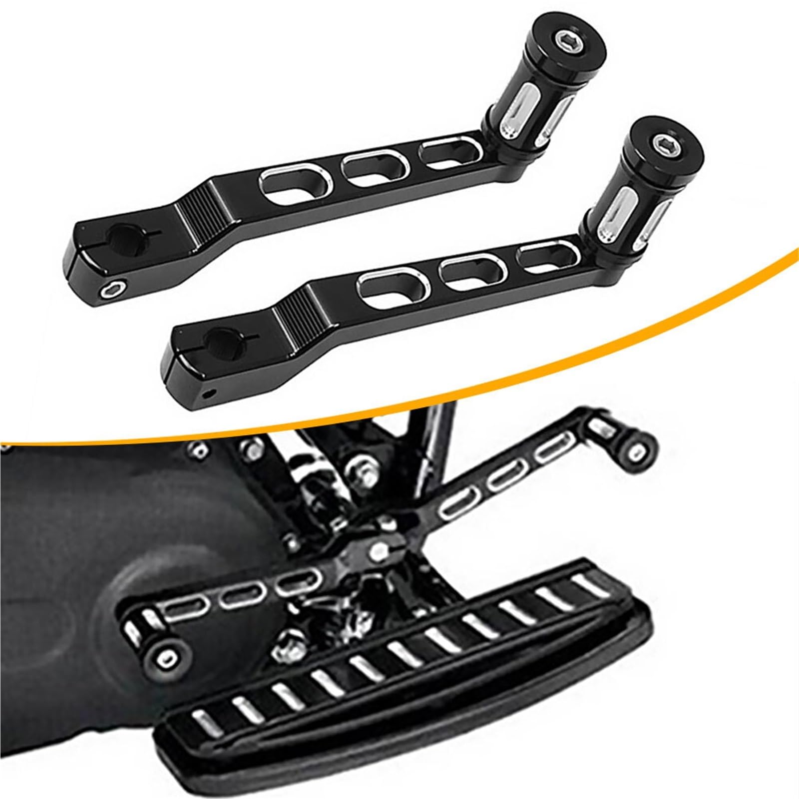 Palanca Cambios de talón y Punta Palancas de cambio de marchas para motocicletas, clavijas, piezas compatibles con Harley Touring Davidson FL Softail Electra Street Tri Glide Ultra