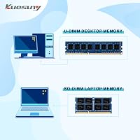 Kuesuny 4GB DDR3 1333MHz Laptop Memória - SODIMM PC3-10600 Notebook RAM, 204 Pin, Dual Rank, Laptopokkal Kompatibilis 2