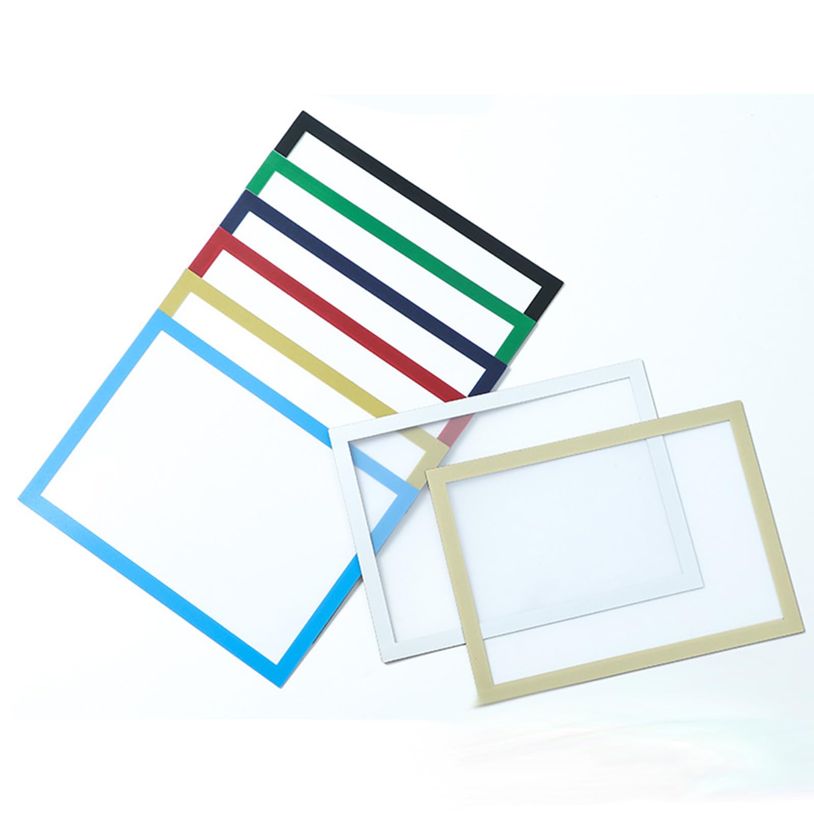 8PCS A4 Magnetic Photo Frames, Self Adhesive Magnetic Picture Diamond Painting Art Display Frame, Waterproof Clear Sign Holders for Notices, Certificate, Poster, Ads, Documents — image 1