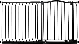 Bettacare Curved Top Dog Gate, 171cm - 180cm, Matt Black, Pressure Fit Pet Gate for Puppy and Dog, Easy Installation