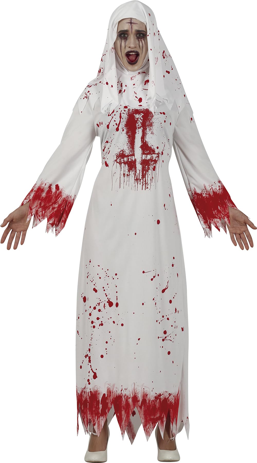 FIESTAS GUIRCA Bloodthirsty Nun costume for women
