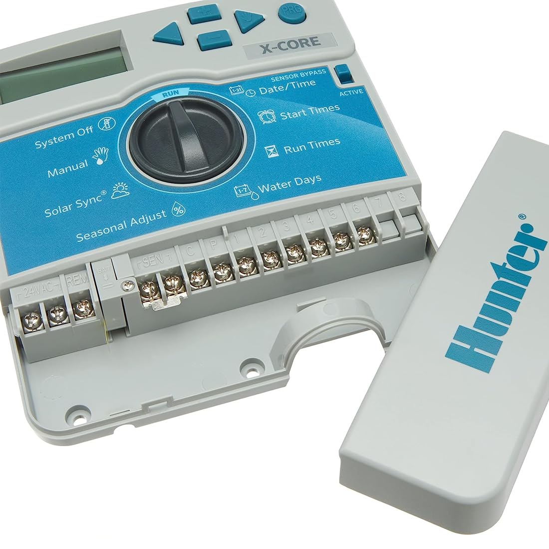 GNCGarden Hunter, Programmatore irrigazione Hunter, X-Core 601i 6 Stazioni (interno) | Programmatore irrigazione automatica | Timer irrigazione 6 Stazioni