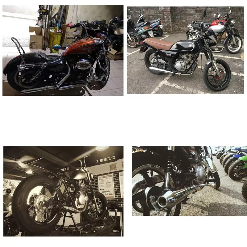 Silencieux arrière échappement de rechange pour customisation de moto vintage - 7