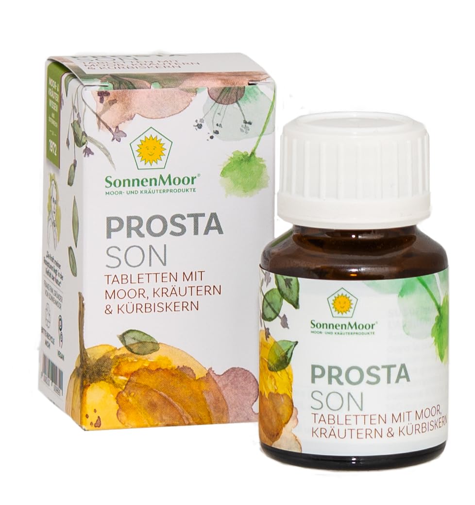 SonnenMoor ProstaSon Tabletten - 30 Stück für 30 Tage - natürliche gepresste Moortabletten zum Einnehmen für den Mann