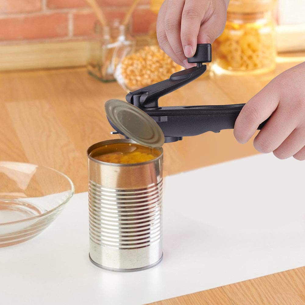 QANYEGN 8 in 1 Multifunctional Can Opener, Stainless Steel Tin Opener,Professional Jar Manual Cut Opener for Bottles