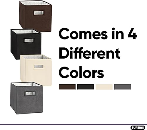 Miniatura 9 de Superio Contenedores de almacenamiento plegables para organización y almacenamiento, organizadores de clóset y almacenamiento, almacenamiento de