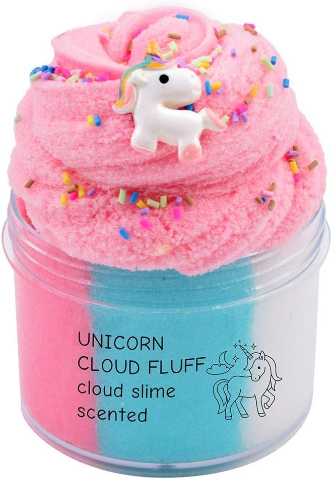 Fairy Putty Unicorn Cloud Slime, Floam Slime Stress Relief Toy Scented Sludge Toy for Kids and Adults 200ML (8oz)