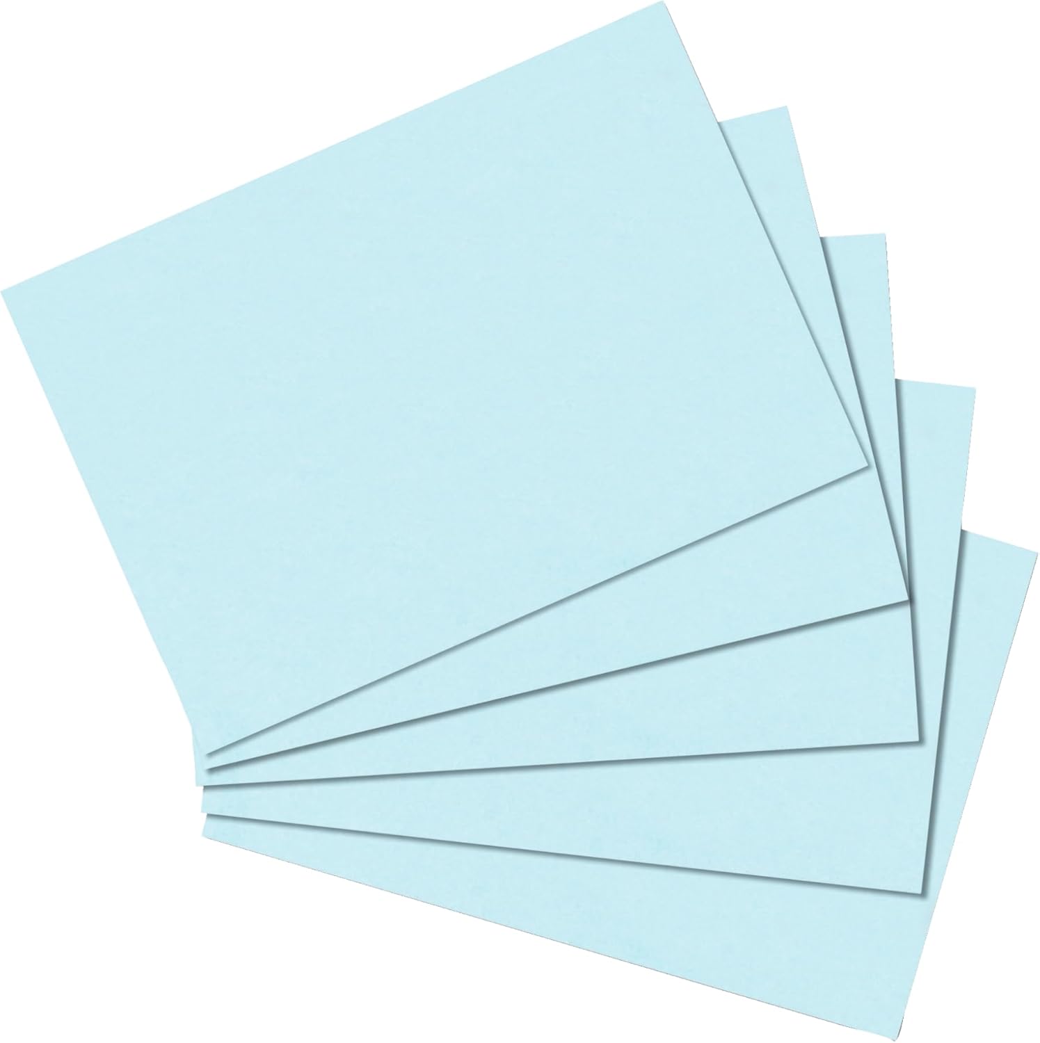 herlitz A5 Blank Index Cards Blue Pack of 100