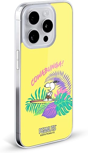 Miniatura 9 de Head Case Designs Officially Licensed Peanuts Surf Pattern Snoopy Aloha Disco Soft Gel Case Compatible with Apple iPhone 15 Pro Max