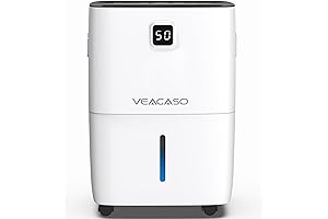 VEAGASO Large Capacity Dehumidifier with Extended Drain Hose
