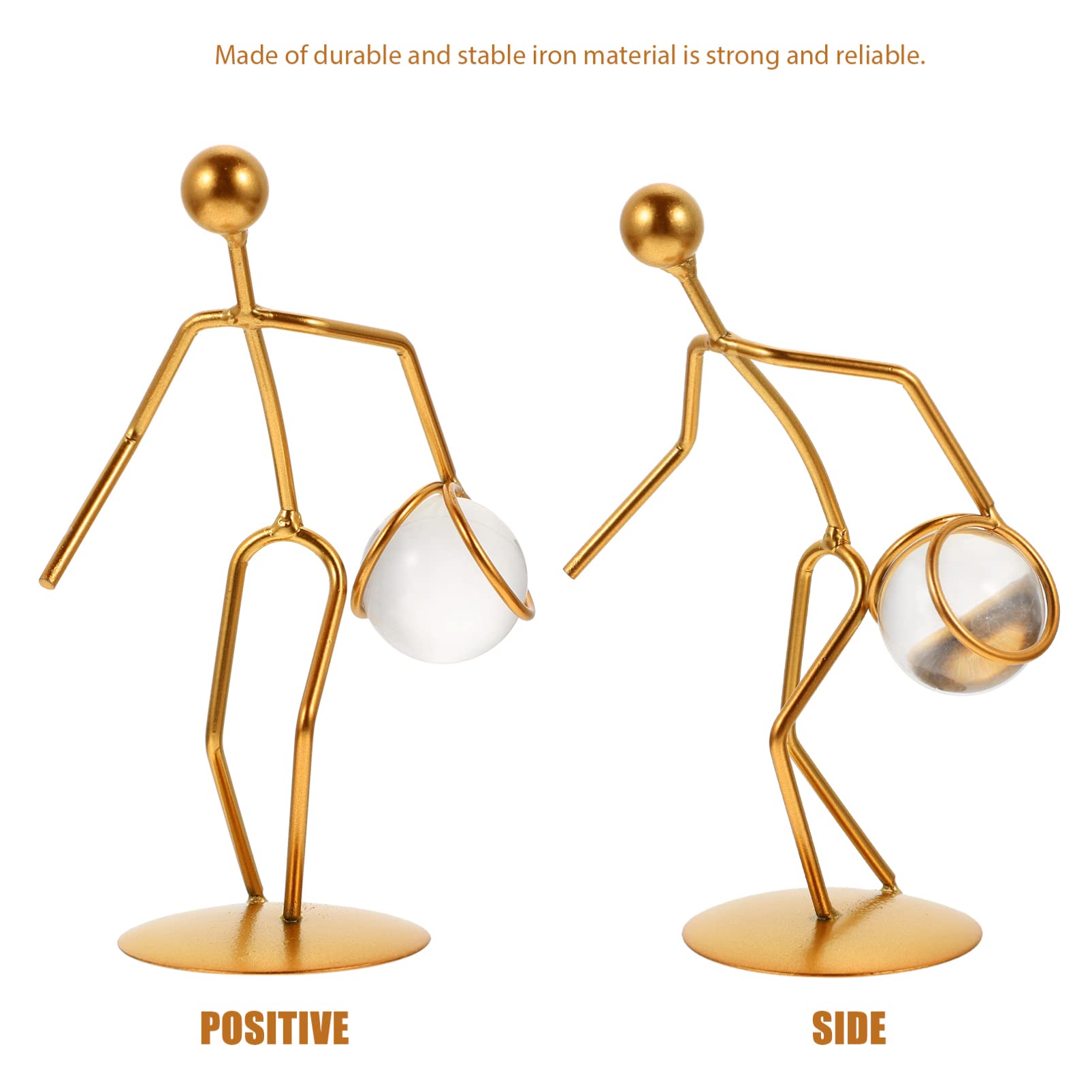 Montesy Figurine Articulée Amusante De Basket-ball Assis - Décoration