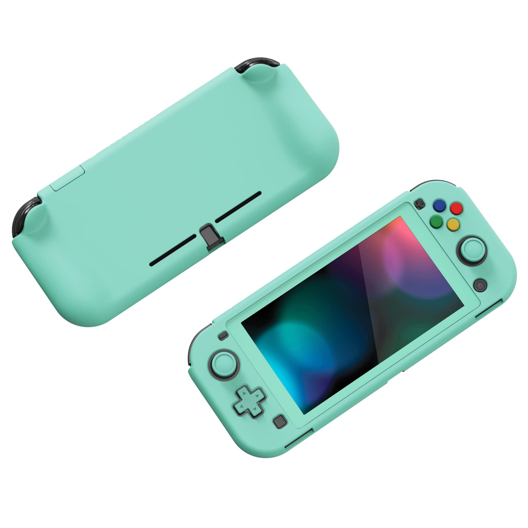 playvital ZealProtect Protective Case for Nintendo Switch Lite, Hard Shell Grip Cover for Nintendo Switch Lite w/Screen Protector & Thumb Grip Caps & Button Caps - Antique Yellow — view 19