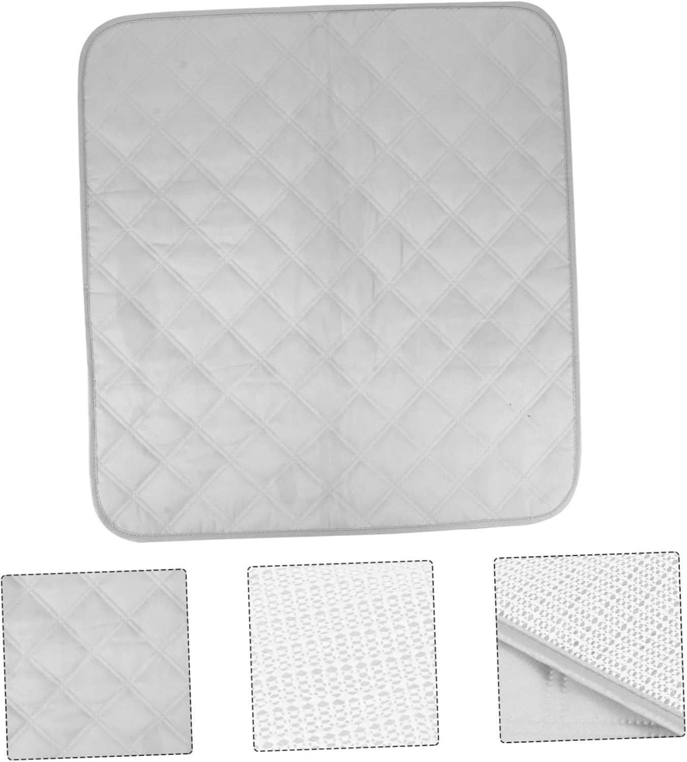 Incontinence Pad Washable Chair Seat Protector for Adults Pets Absorbent Cushion for Urine Care Grey Recliner Pad for Comfort and Cleanliness