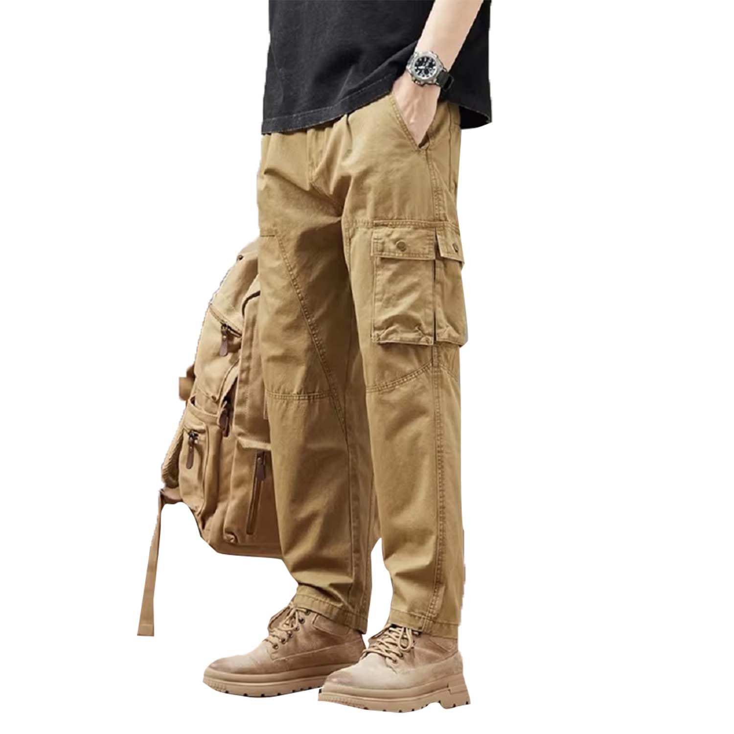 wereflex Cargo for Men || Cotton Cargo Pant || Drawstring Waist Pant (Also Available in Plus Sizes) (W-Cargo-97-100)-picture-41