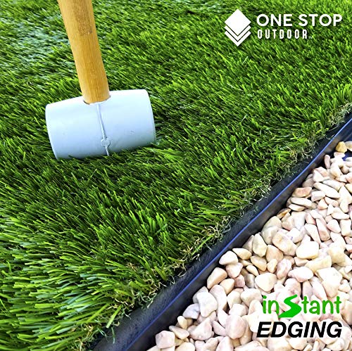 One Stop Outdoor Instant Edging - 30Ft No Dig Edging Kit, For Landscaping, And Flower Gardens - Includes 30 Edging Stakes (30' Foot Edging Kit) #TOP5
