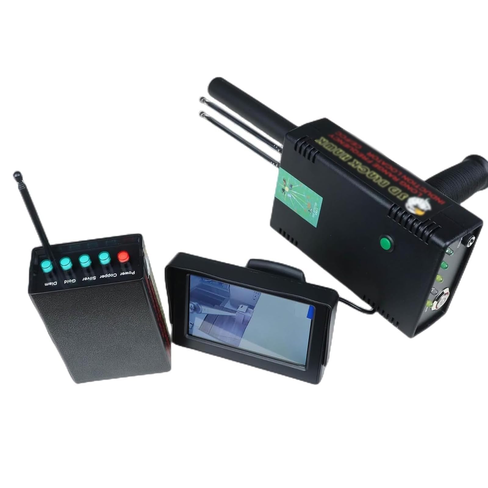 Détecteur de métaux professionnel rechargeable, longue portée et détection profonde, pour la chasse au trésor en plein air