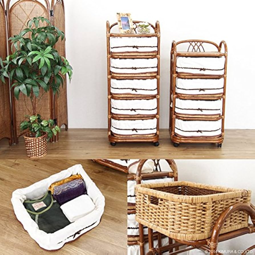 Amazon｜サンフラワーラタン アジアン家具 エスニック ランドリー