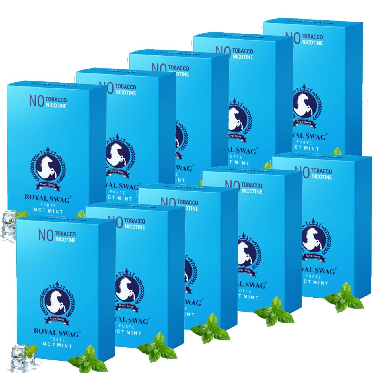 ROYAL SWAG Ayurvedic Herbal Cigarette Mint Flavoured (200 Sticks) 100% NO Nicotine & NO Tobacco - (Smoking Cessation) Non Addictive | Pack Of 200