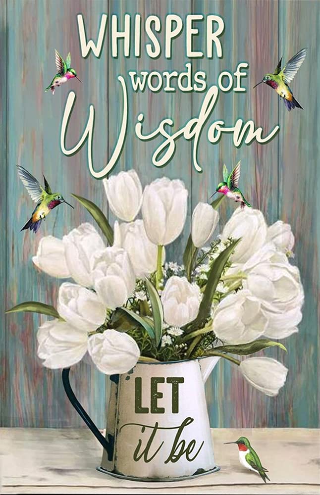 Azolid Style16 Vintage Tin Sign Whisper Words Of Wisdom Home Garden Restaurant Cafe Office Shop Bar Club Decoration 14X20cm