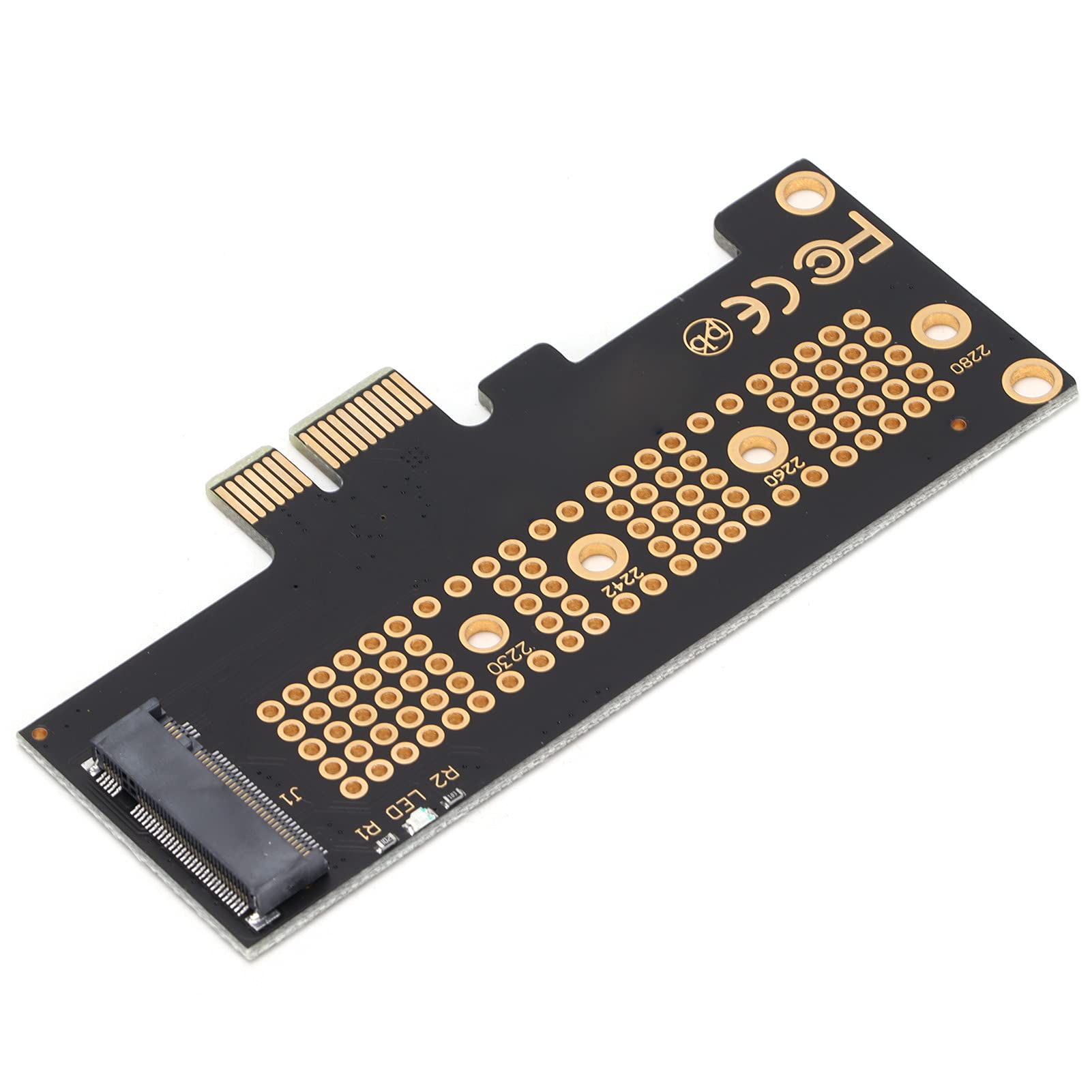 Adattatore PCIe M.2, Convertitore M.2 NVME e AHCI NGFF (non per SATA) da SSD a PCIe 3.0, Compatibile con la Dimensione 2280 2260 2242 2230, per 7/8/10 Linux(PCIE x1)