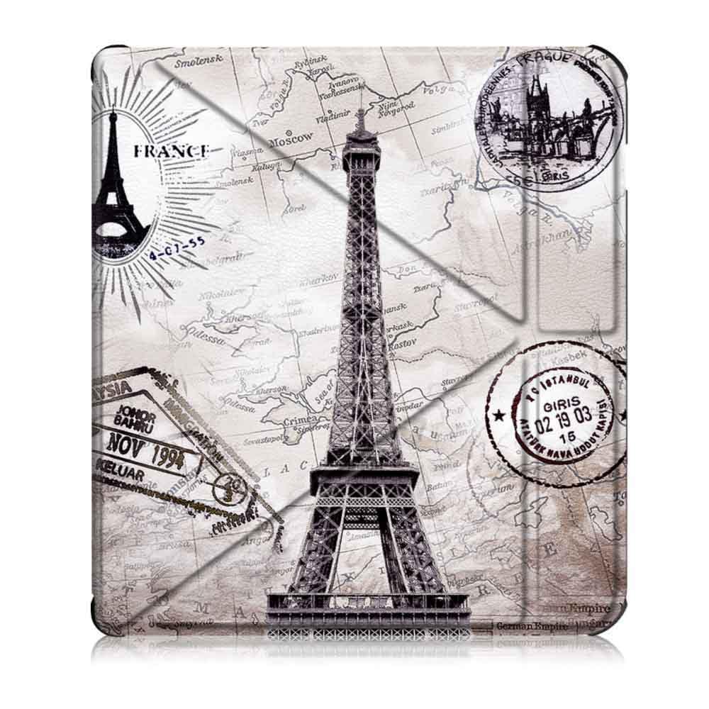 E-Book Leather Protective Cover Case for Kobo Libra H2O (Model N873) | Slim & Lightweight | Auto Sleep/Wake Flip Cover | Scratch-Resistant & Durable-image-3