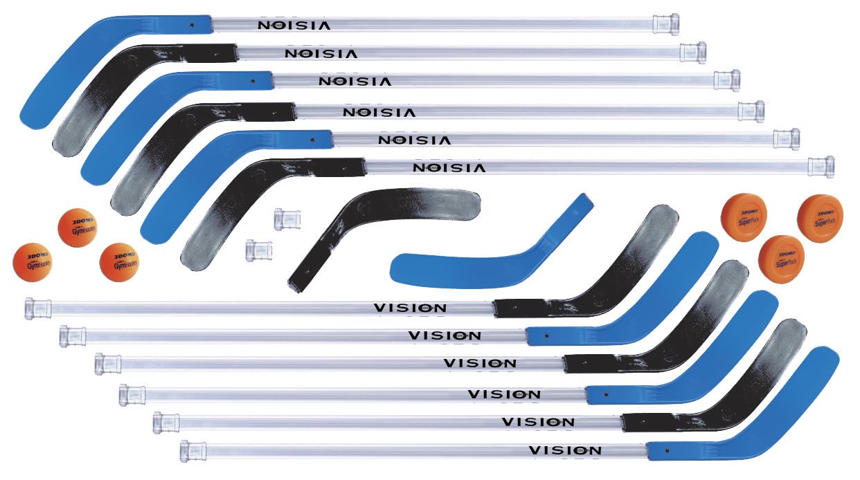 DOM Vision Replacement Floor Hockey Stick, 52 Inches, Blue Blade