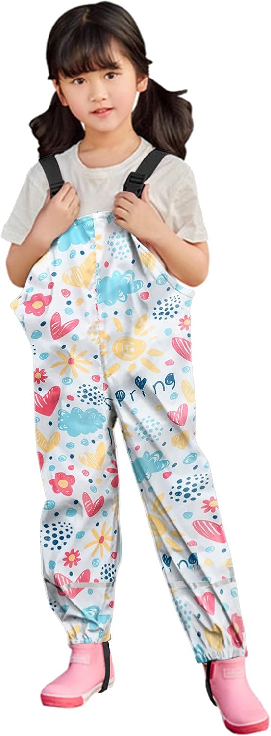 Salopette Impermeabile Bambini Unisex - Antivento, Traspirante, Per Pioggia E Fango - Foto 5