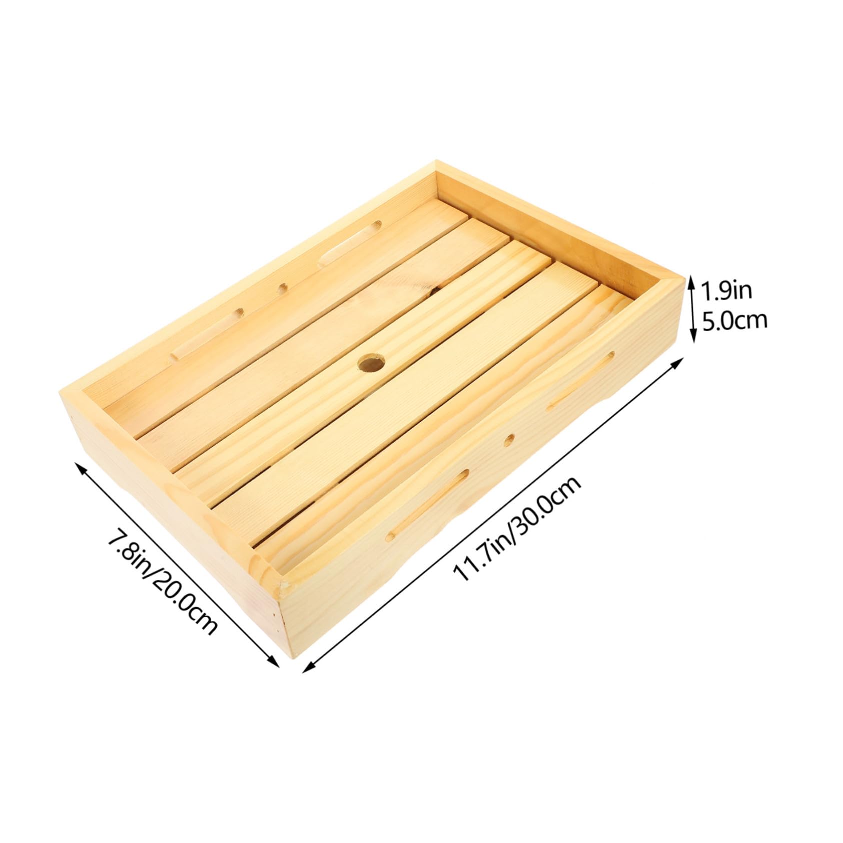 STOBAZA Practical Wooden Sushi Serving Tray Multi-use Sashimi Plate for Restaurant Hotel