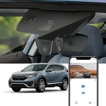 Fitcamx 4K Dash Cam Suitable for Honda CR-V 2017-2022 LX EX Touring EX-L Special Edition Gen5, OEM Factory Look, UHD 2160P Video, Loop Recording, WiFi & APP, G-Sensor, Easy to Set, 64GB Card