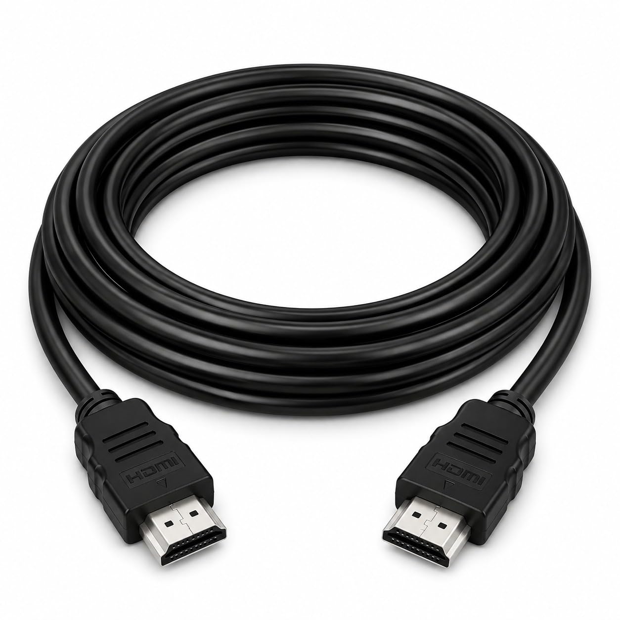 Tizum Slim HDMI Cable 1.5 Meter (5 Feet), 4K Ultra HD, ARC, 3D & Ethernet, Flat Profile HDMI Cord for TV, Monitor, Laptop, Projector & Gaming Console, Black