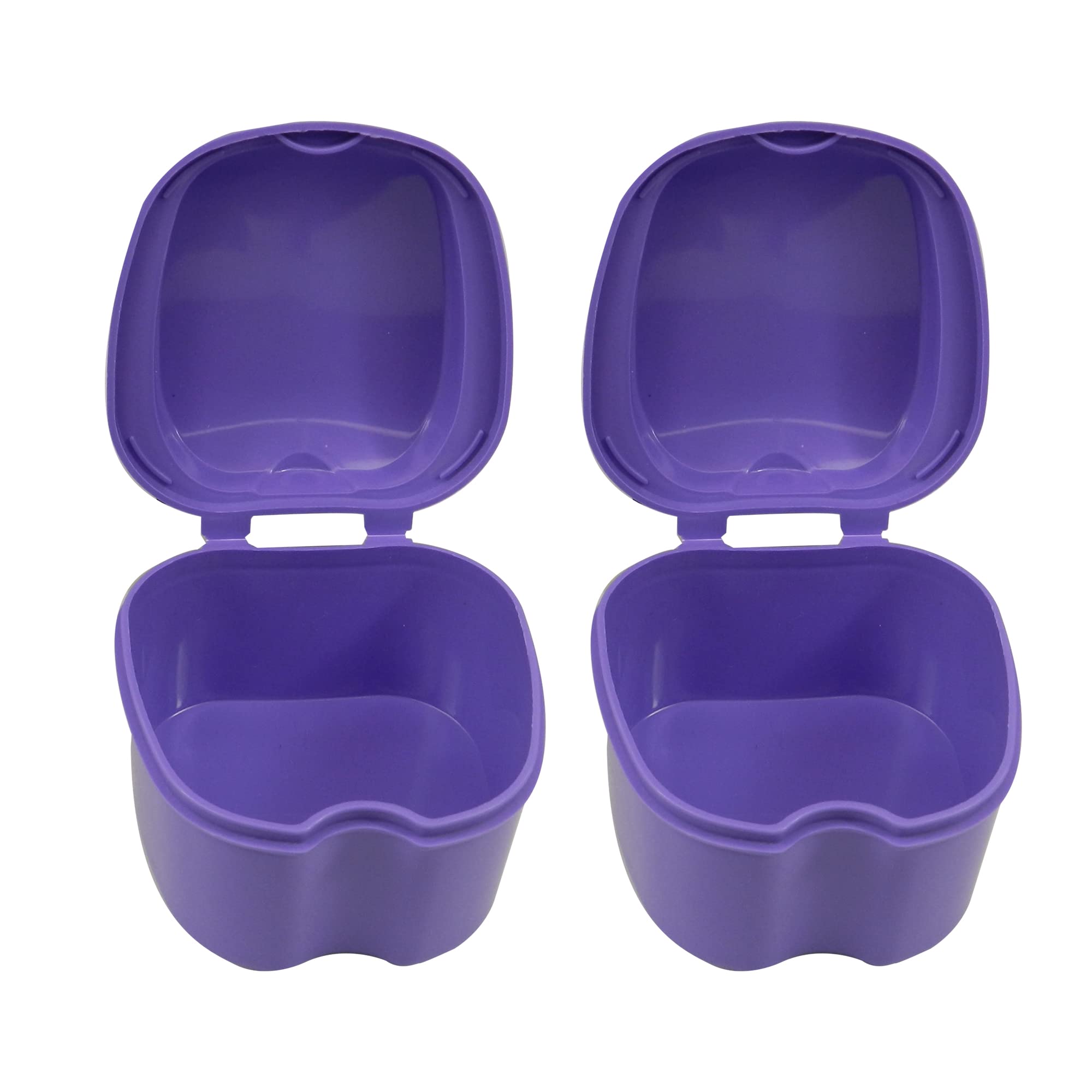 Dentosmile Plastic Denture Boxes, Retainer Box Orthodontic Mouth Guard Dental Storage Container/Teeth Storage Box In Violet Color (2)-picture-14