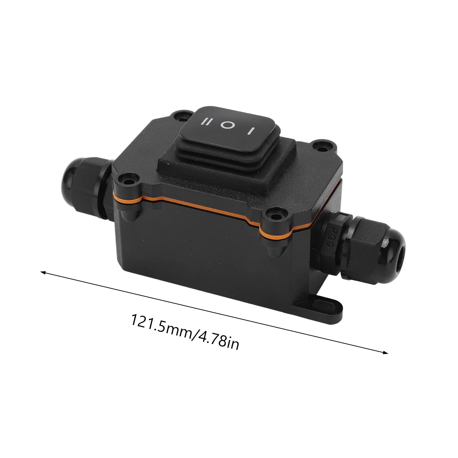 Boat Toggle Rocker Switch, 12V 16A Copper Contacts, Universal Long Life Electrical 3 Position Rocker Switch, Good Insulation for Car Boat RV