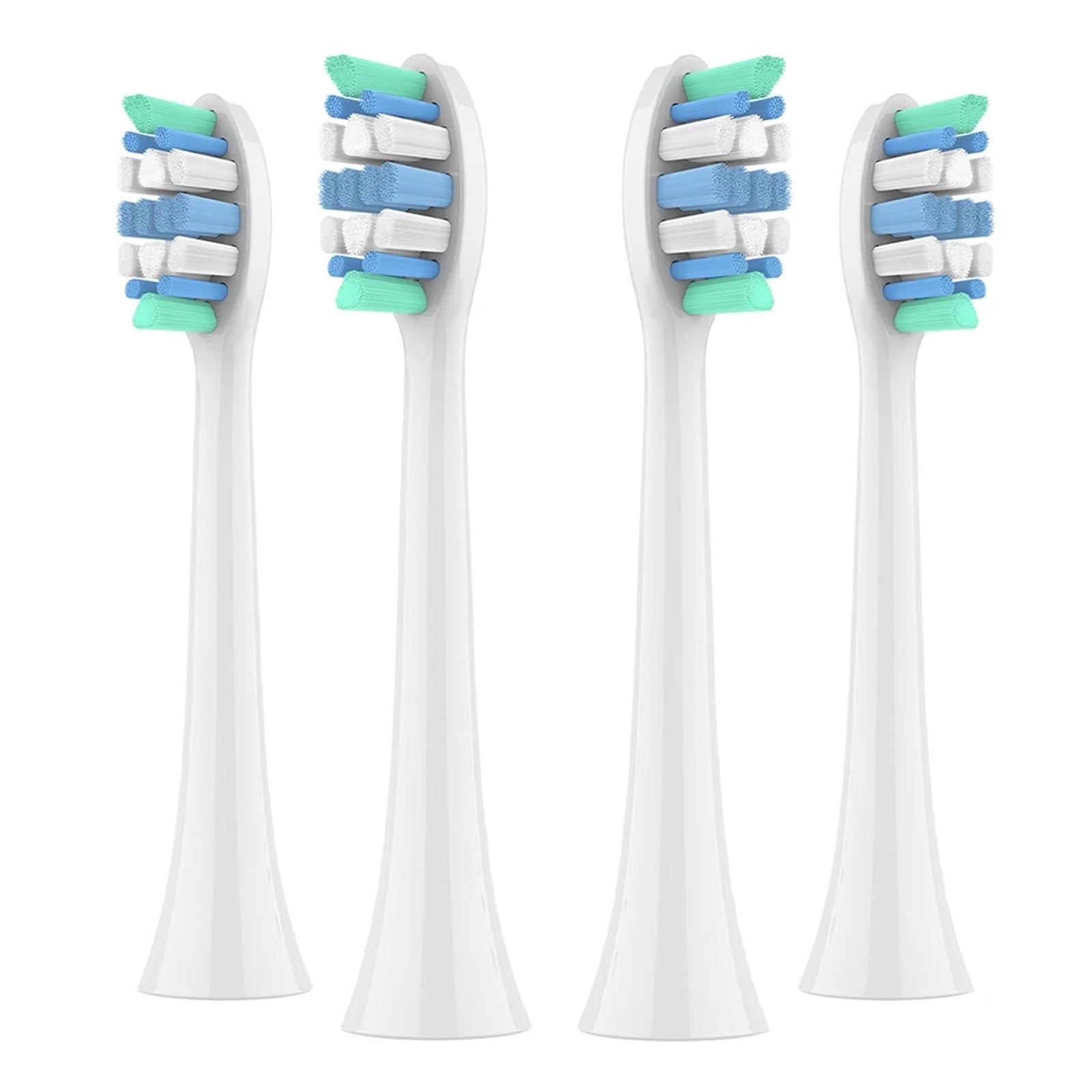 Cabezales, compatible con Philips, 1100 2100 C1 C2 | Recambio de cabezal para cepillo dental eléctrico, ABS, adultos(White-20 Pcs)