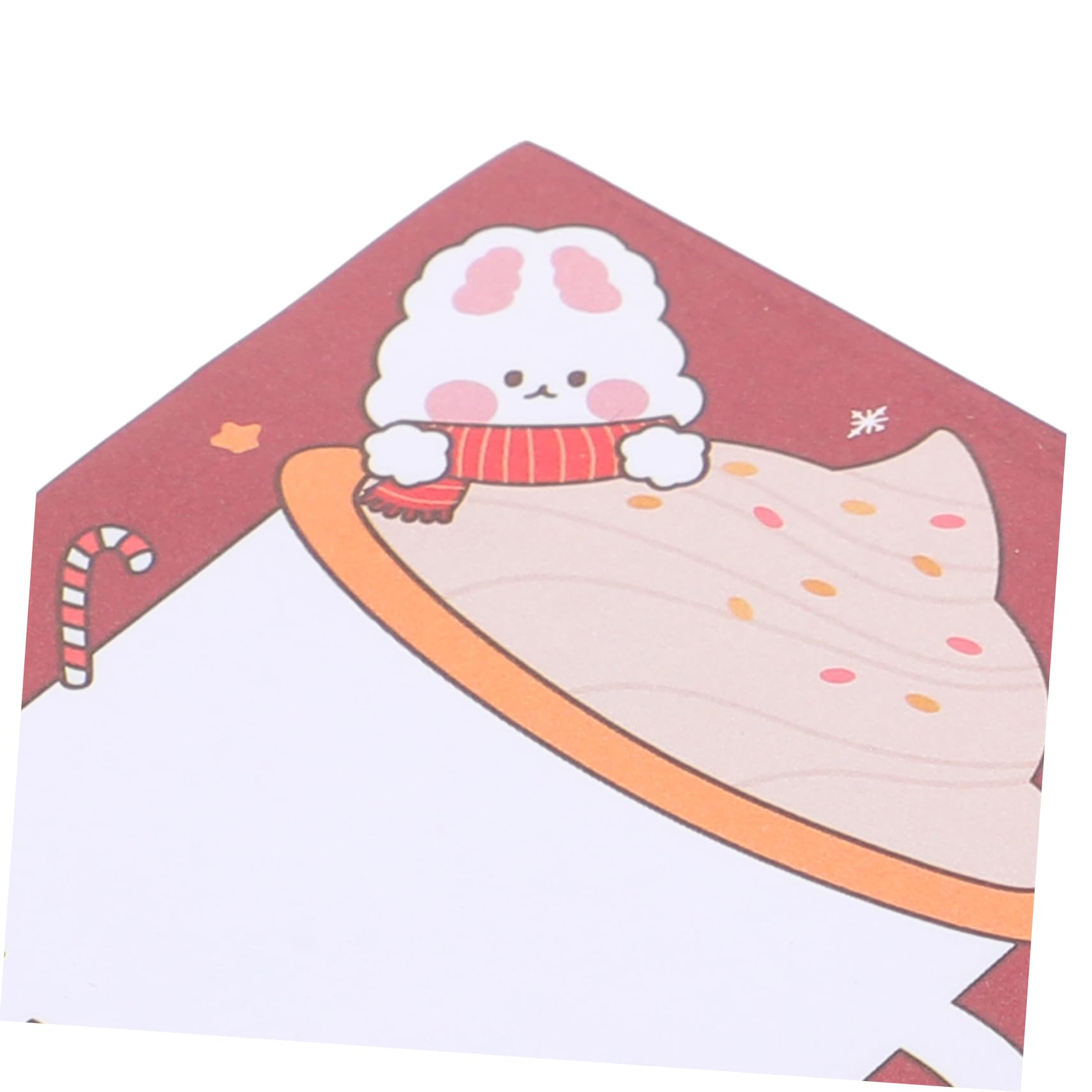 2 Sets Selbstklebende Weihnachts-memo-aufkleber Kawaii Super-kawaii-briefpapier Weihnachtsmotiv Muster Post-note Tragbar 12 Stück