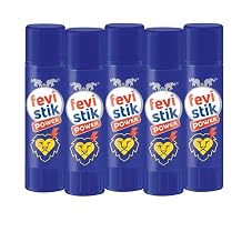 SSR 5 Piece - Fevistick Power 8 Gram Sticking Multiple Art and Craft Materials Jute, Plastic Button, Sequin, Wool etc, Art and Craft, Gift for Artists, Students, etc