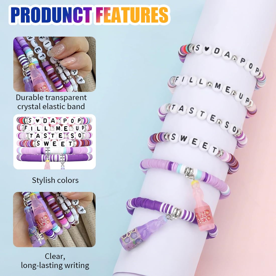 Pulsera Estilo K-Pop para Niñas – Inspirada en Demon Hunters – Pulsera de Amistad para Niños y Adolescentes – Accesorio de Cosplay y Regalo para Fans — view 3