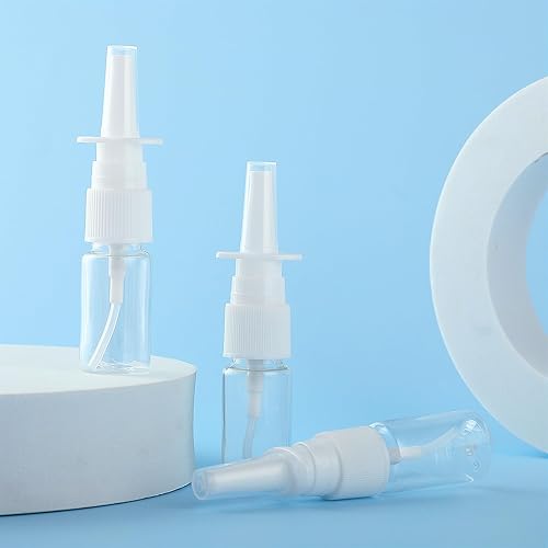 Miniatura 8 de Giantree 7 botellas de spray nasal, 0.3 onzas líquidas, botella de aerosol de nariz vacía pequeña transparente, reutilizable, pulverizadores de