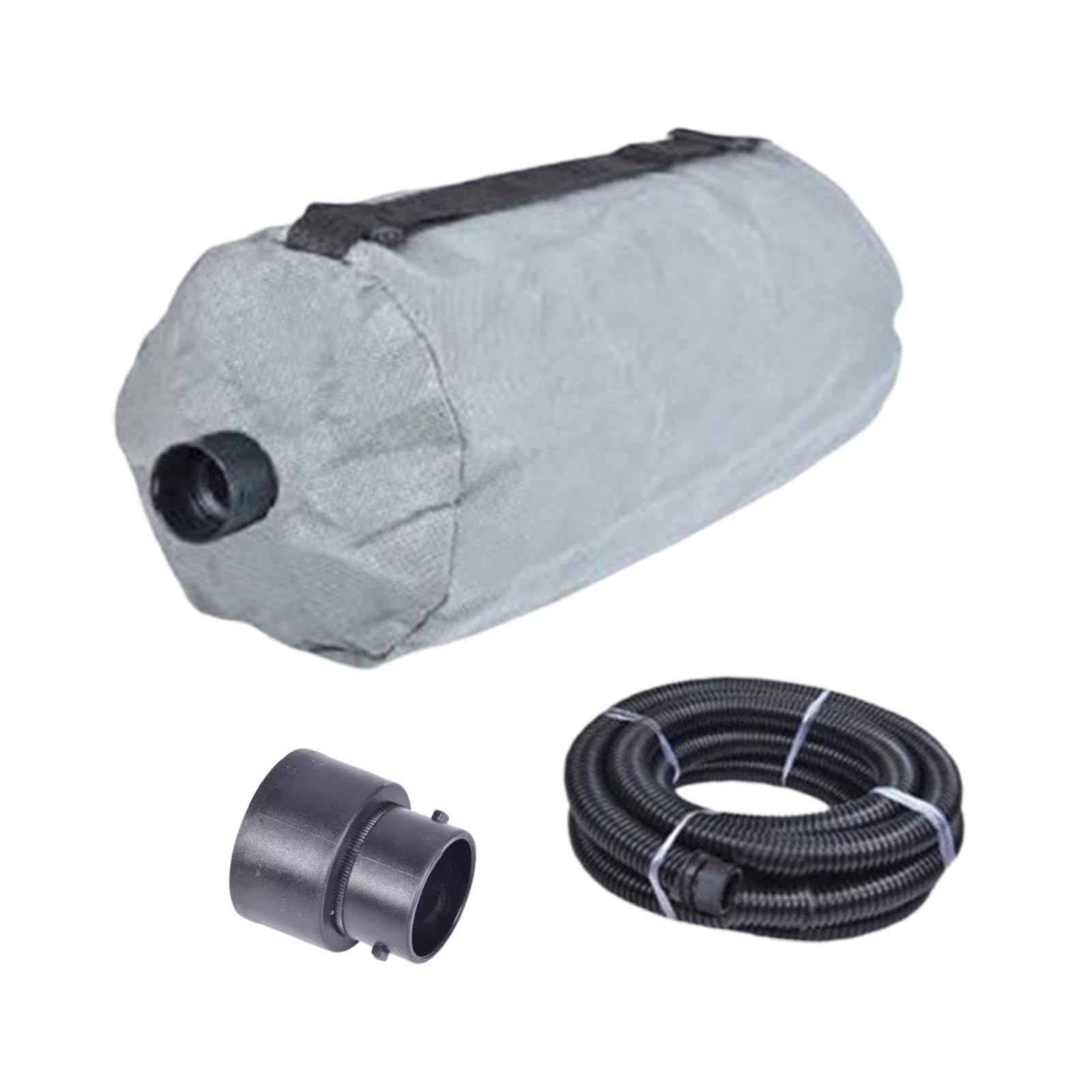 Bolsa Recolectora de Polvo para Lijadora de Paneles de Yeso, Accesorios Reutilizables Y Lavables, para Máquina de Lijado de Paredes Portátil, con Junta de Tubería de 5m