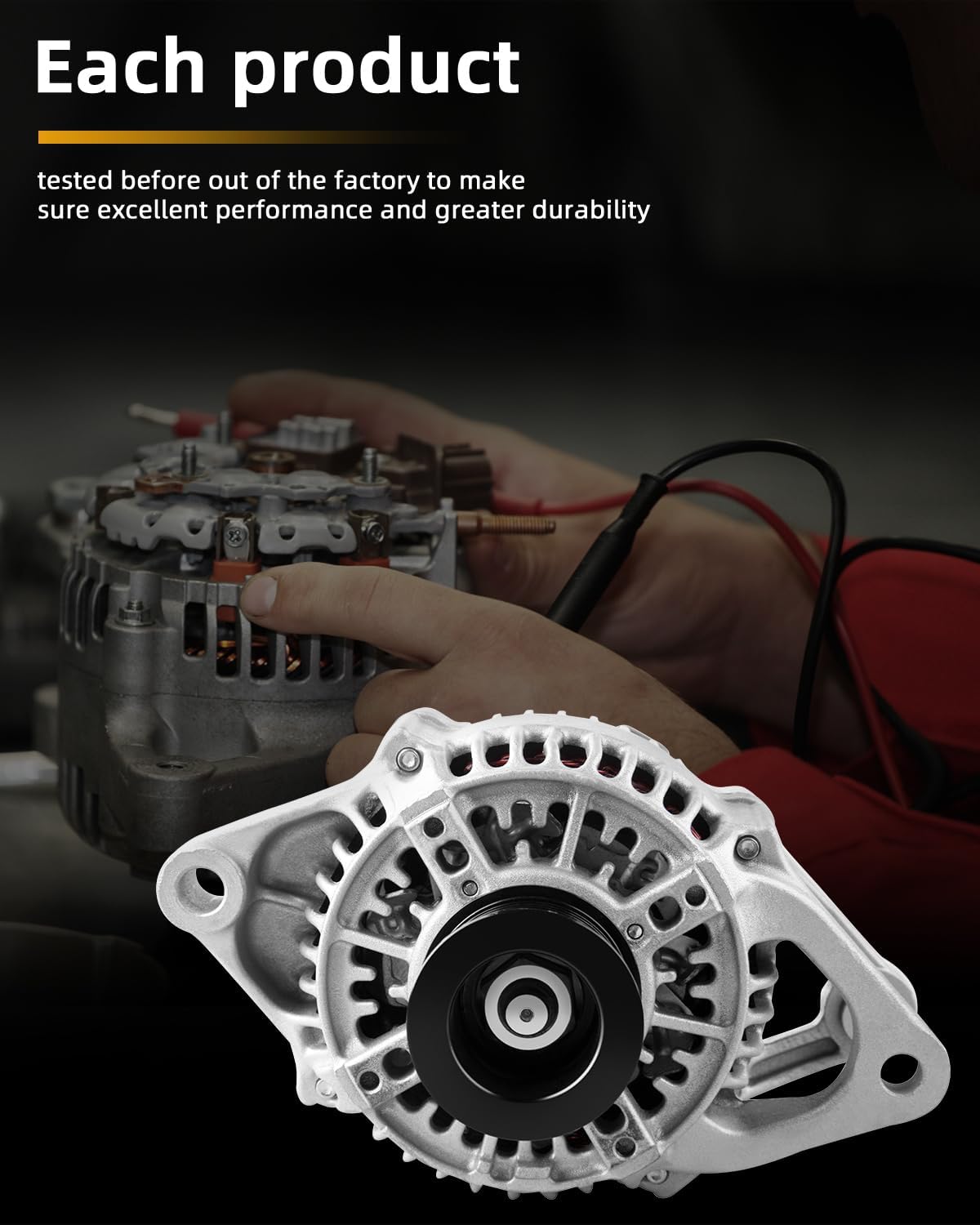 OCPTY Alternators for Dodge Dakota 1999-2000 2.5L 12V 81AMP 6-Groove Pulley Alternator replaces 13842