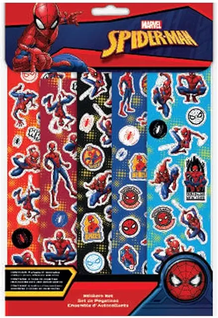 Set d'autocollants Spiderman multicolore - Stickers de qualité