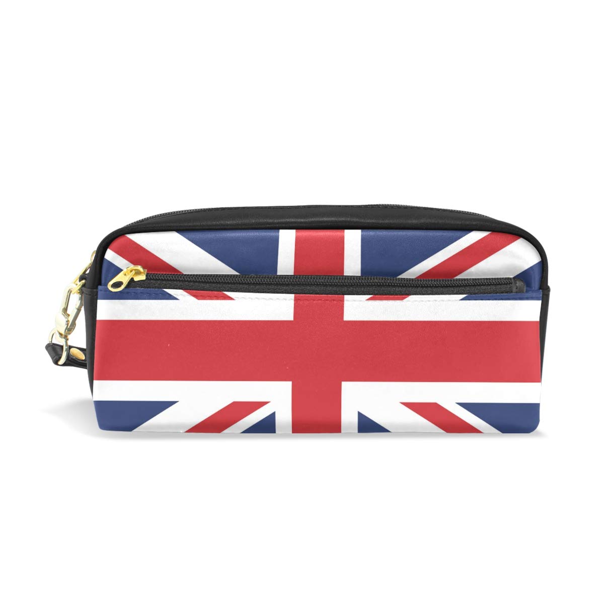 WowPrint Federmäppchen Mit UK-Flagge – PU-Leder, Reißverschluss, Großes Fassungsvermögen