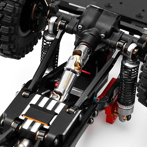 Miniatura 5 de GLOBACT para TRX4M eje de transmisión de acero inoxidable 118 RC Crawler actualizaciones accesorios (plata, 2 piezas)