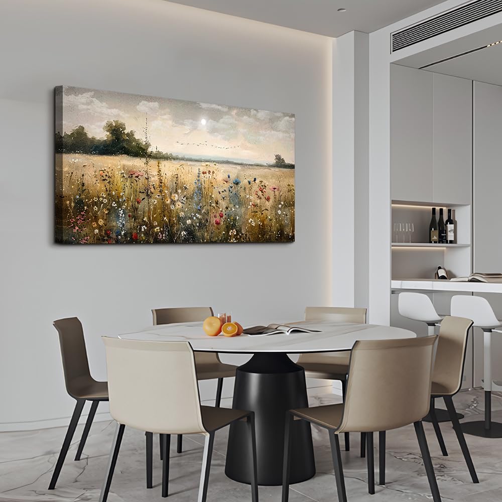 Decoración de pared para sala de estar, impresiones en lienzo, arte de pared, dormitorio, oficina, decoración vintage, pintura abstracta rural, paisajes naturales, obras de arte listas para 6