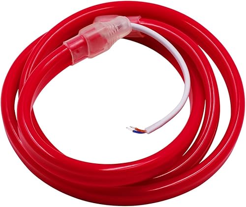 Miniatura 8 de XUNATA Cuerda de luz LED de neón de 1.64 pies, DC 12V 2835 flexible de 180 grados, 60 unidades de luces LED de neón impermeables para decoración