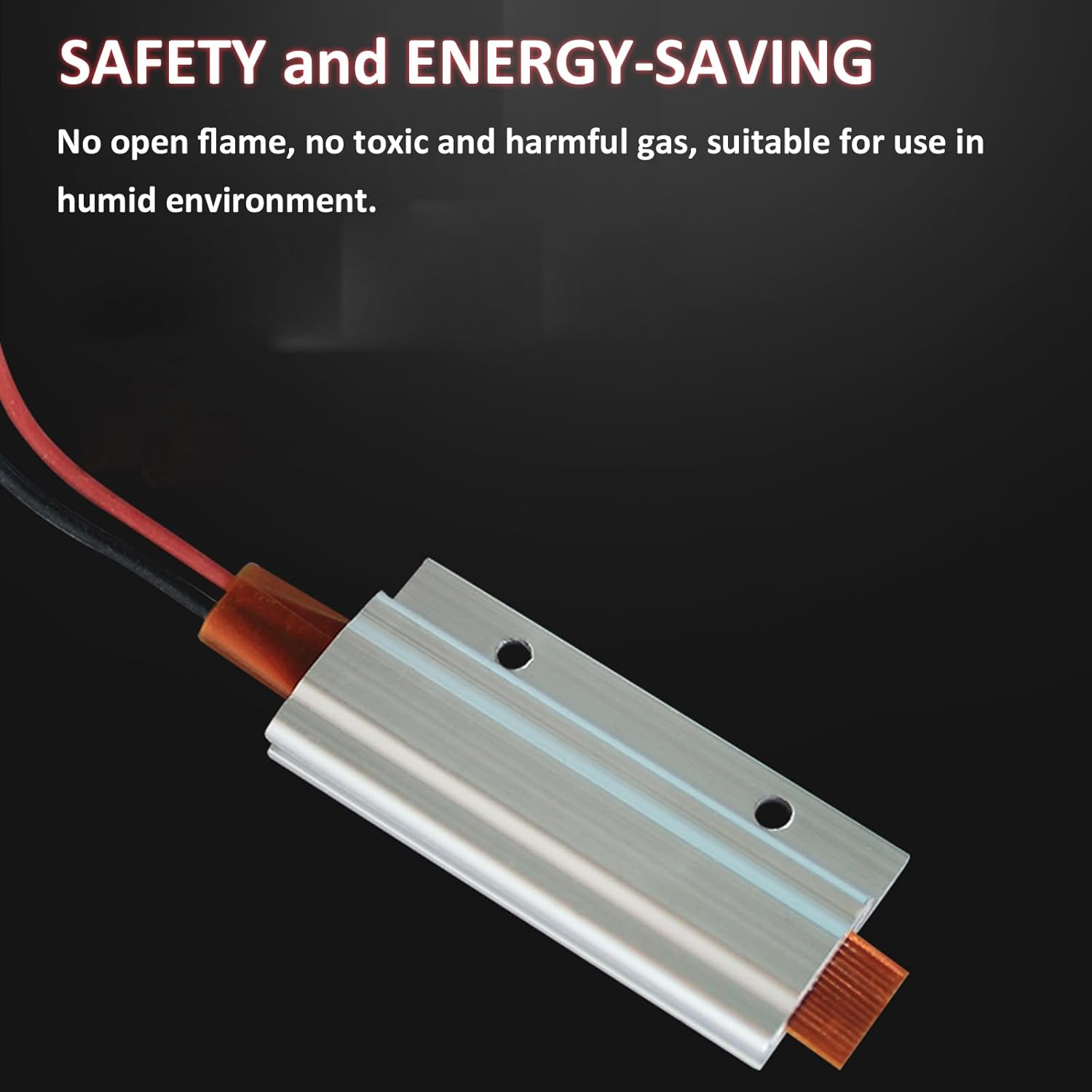 PTC Heating Element 2PCS 110V AC/DC Insulated Constant Temperature Ceramic Circuit Thermostatic Heaters Plate Aluminum Shell Heating Tools for 3D Printer 30W (110V 130C), PTCYIDU