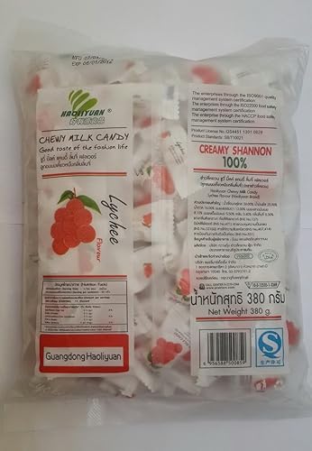 Miniatura 2 de Chewy Milk Candy Lichi Sabor Asiático Tropical Agridulce 100 Psc, 380 G