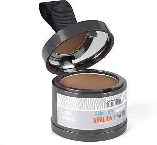 gowwim Root Touch Up, Hair Powder for Instantly Concealing Hair Loss, Receding Hairline & Beard, Eyebrow Powder, 0.14oz/4g